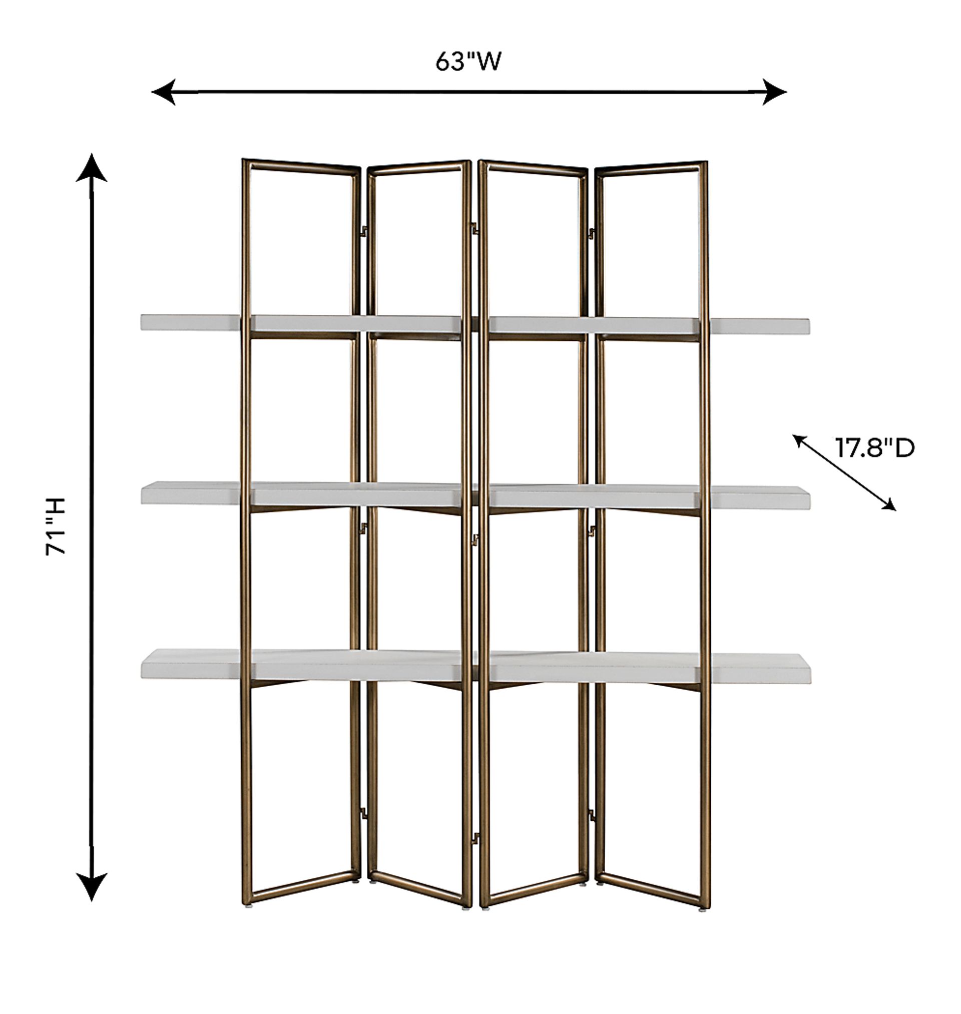 Kopella Brass Bookcase - Image 8