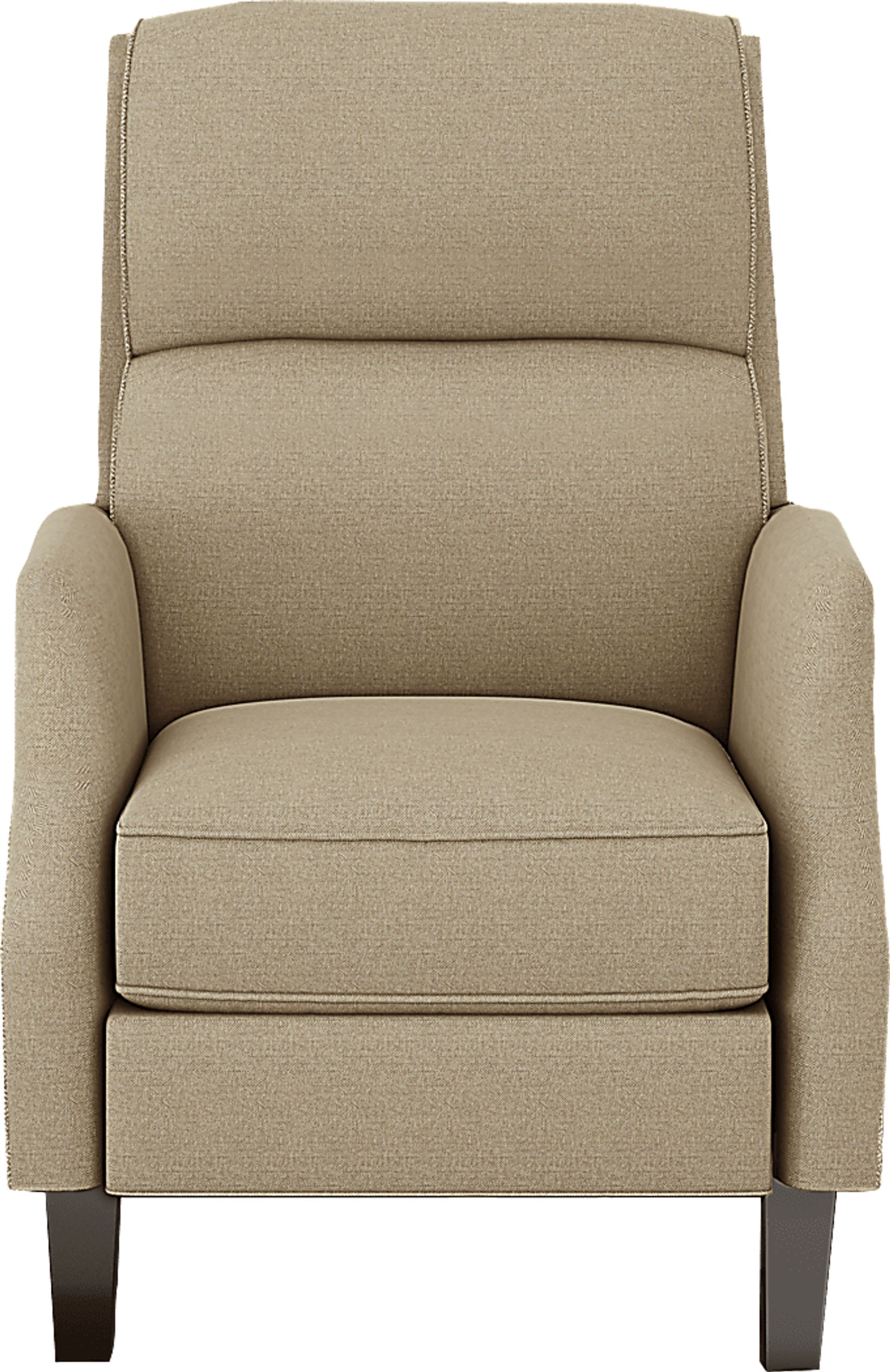 Kopp Street Beige Push Back Recliner - Image 3