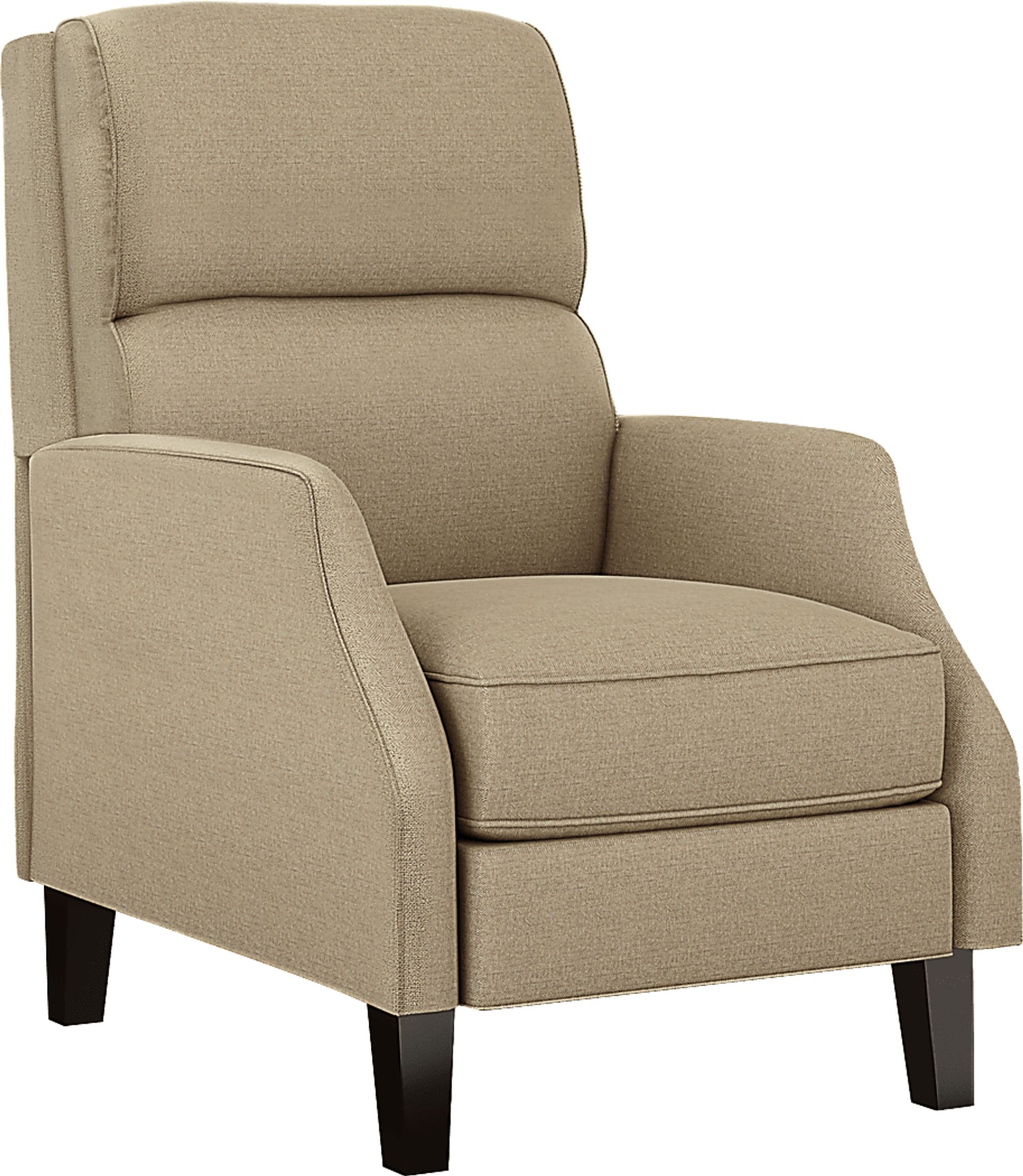 Kopp Street Beige Push Back Recliner - Image 1