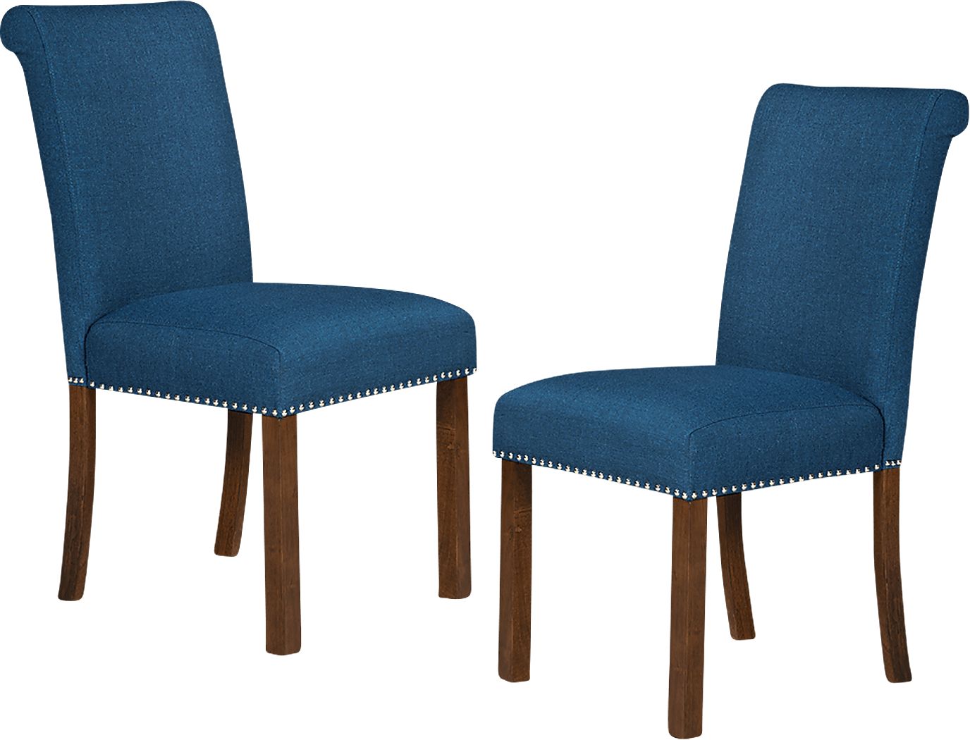 Korat Blue Polyester Fabric Dining Chair, Set Of 2 Rooms to Go