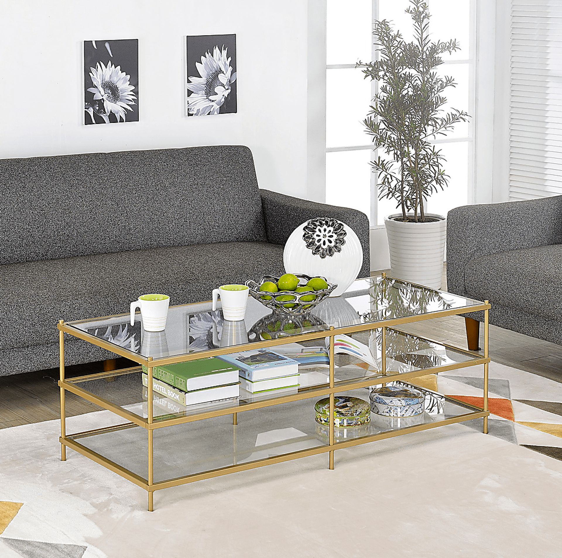 Korbena Gold Cocktail Table - Image 2