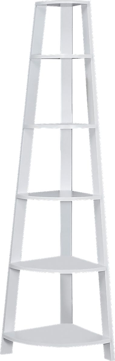 Korgan White Bookcase
