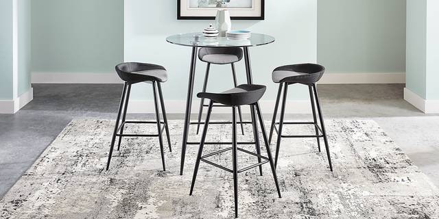 Kori Black 5 Pc Bar Height Dining Set - Thumbnail - Image 1