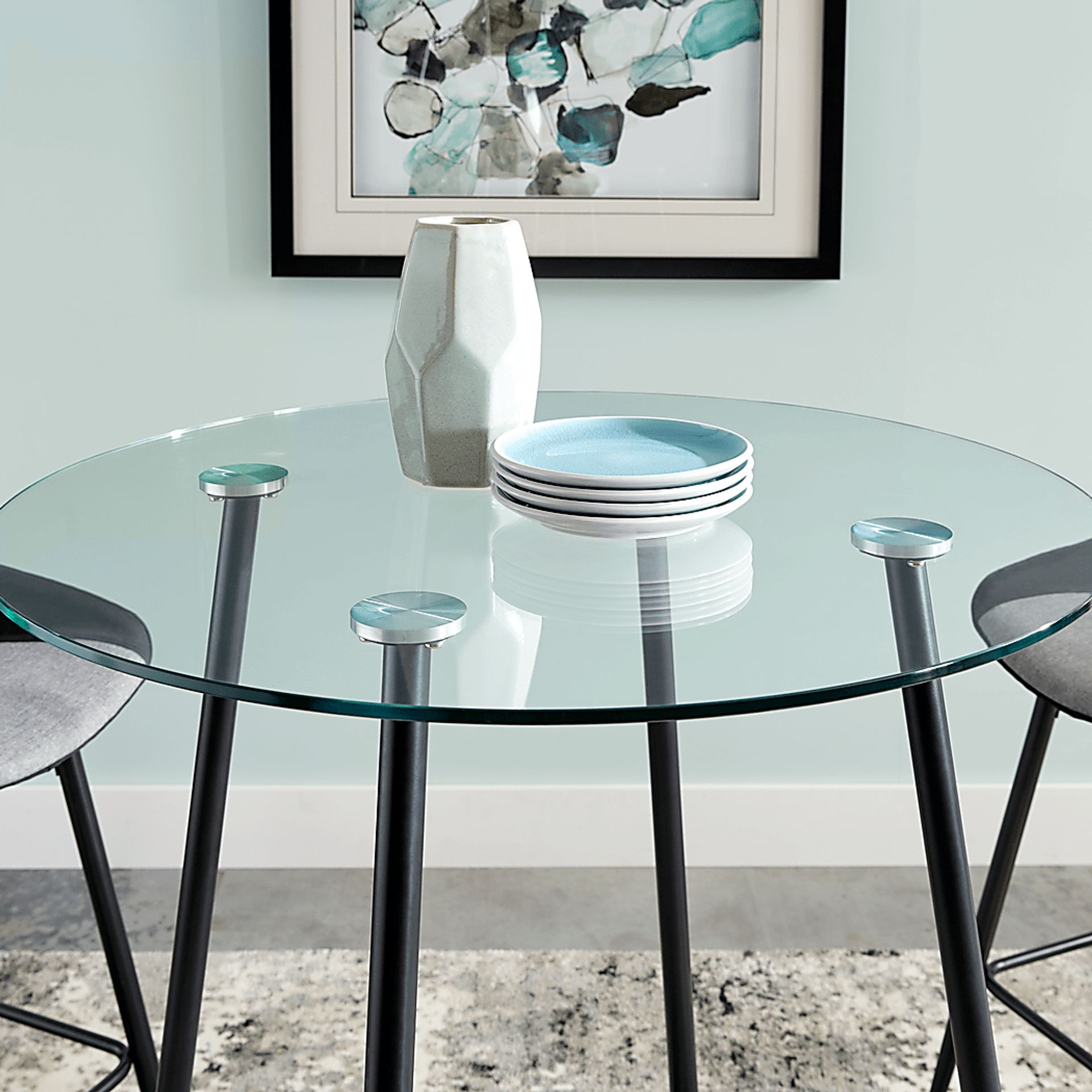 Kori Black 5 Pc Bar Height Dining Set - Image 4