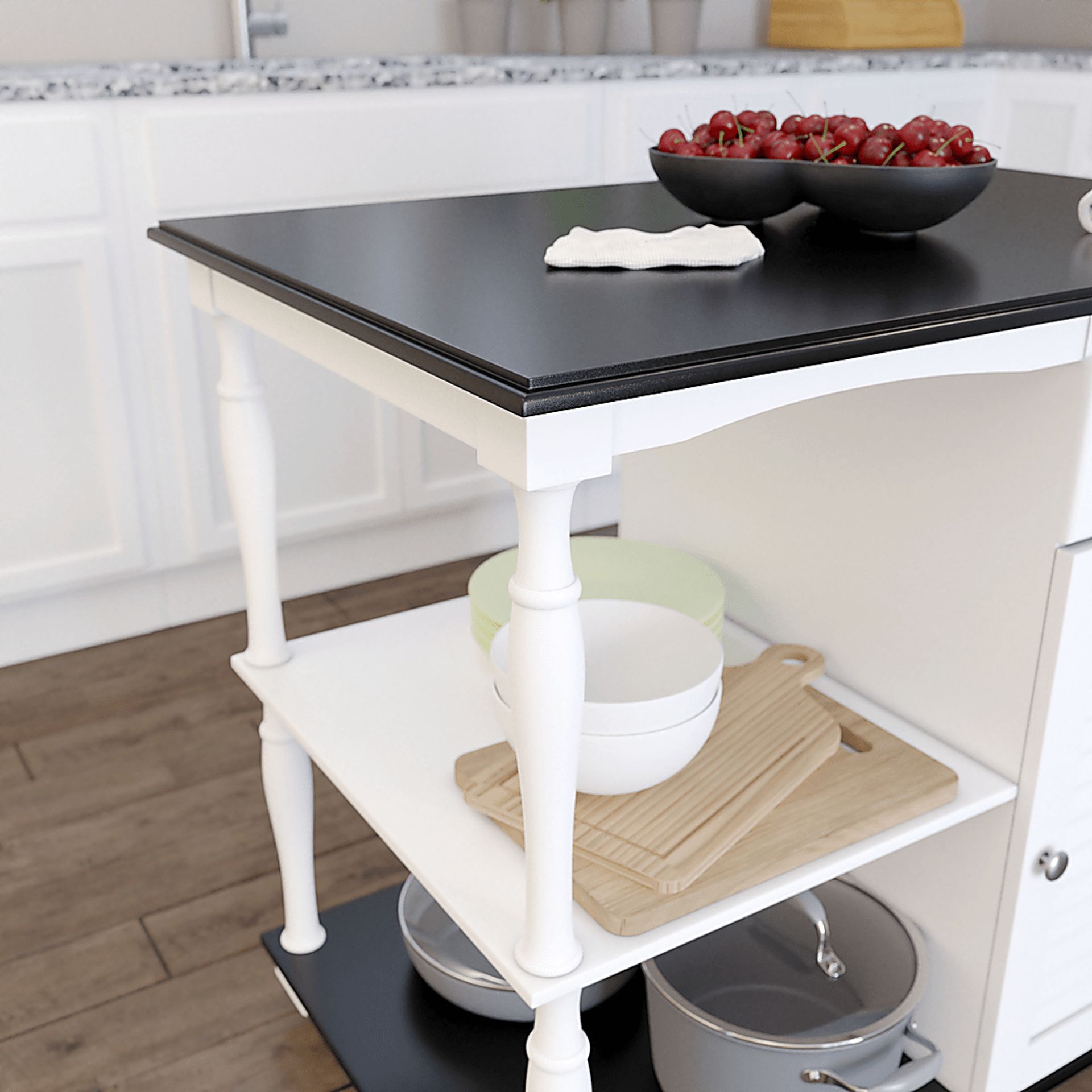 Kornmeyer White Kitchen Island - Image 6