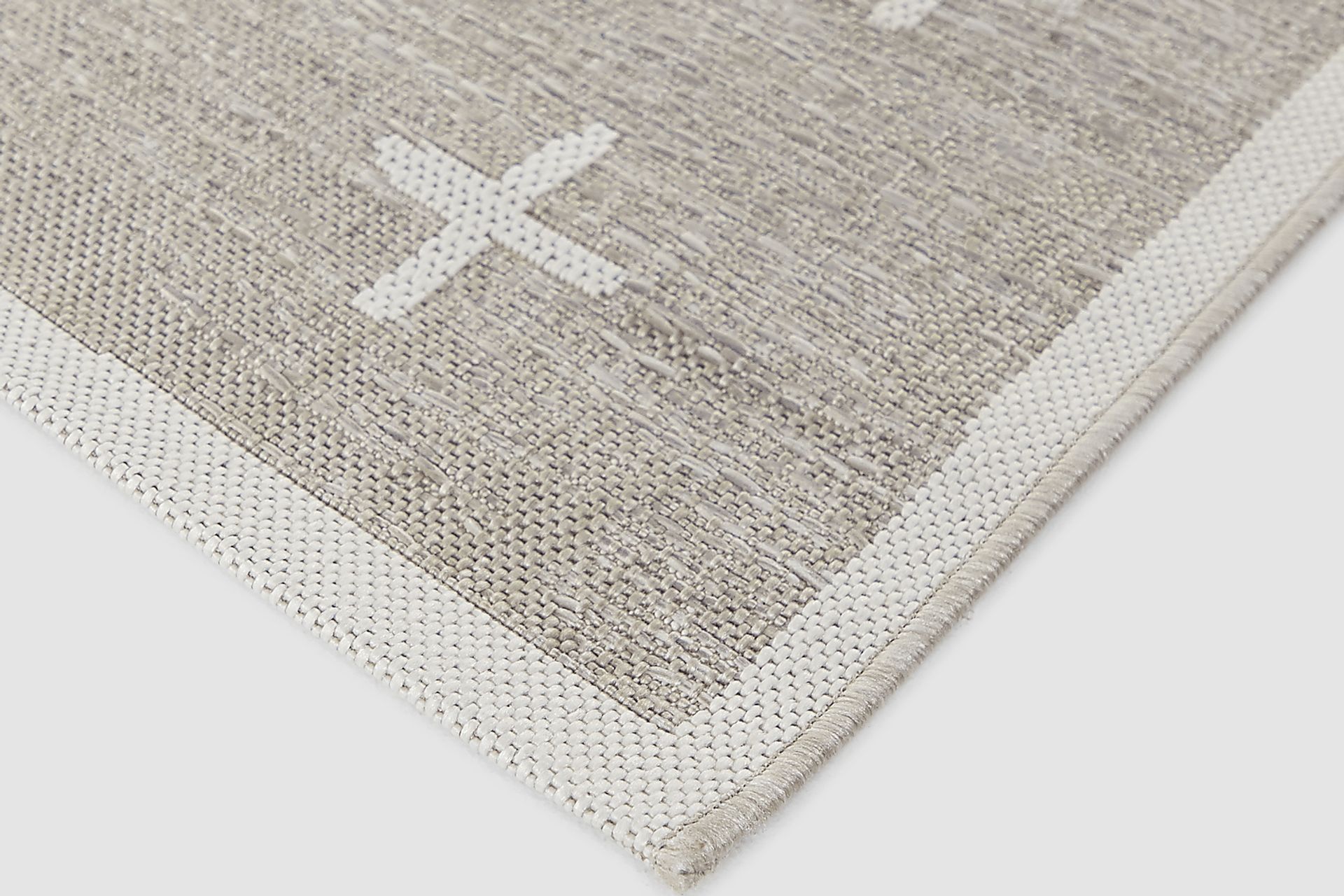 Korsa Tan 5'3 x 7 Indoor/Outdoor Rug - Image 2