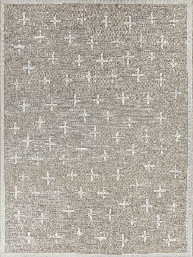 Korsa Tan 5'3 x 7 Indoor/Outdoor Rug - Thumbnail - Image 1