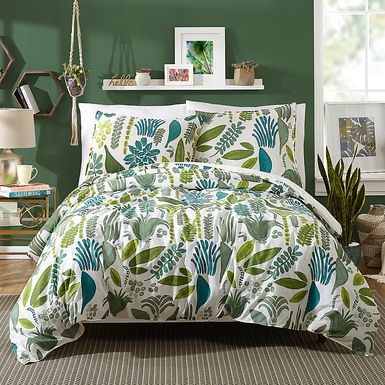 Kostner Green King 3 Pc Duvet Set