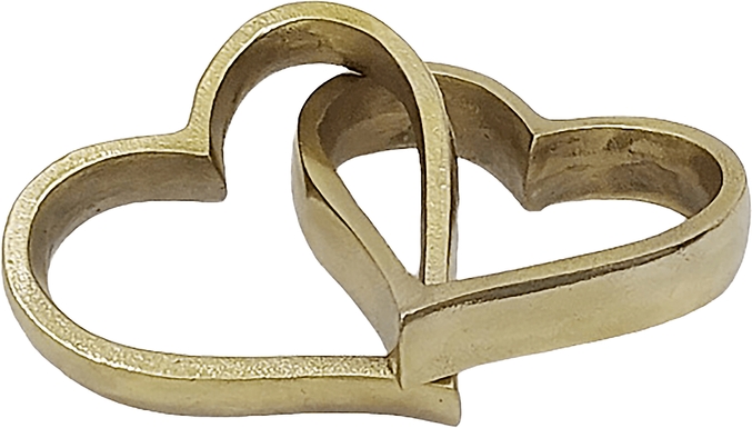 Kovencourt Gold Heart Link, Set of 2