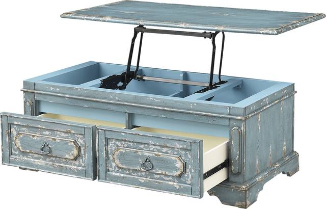 Kraddle Blue Cocktail Table - Thumbnail - Image 5