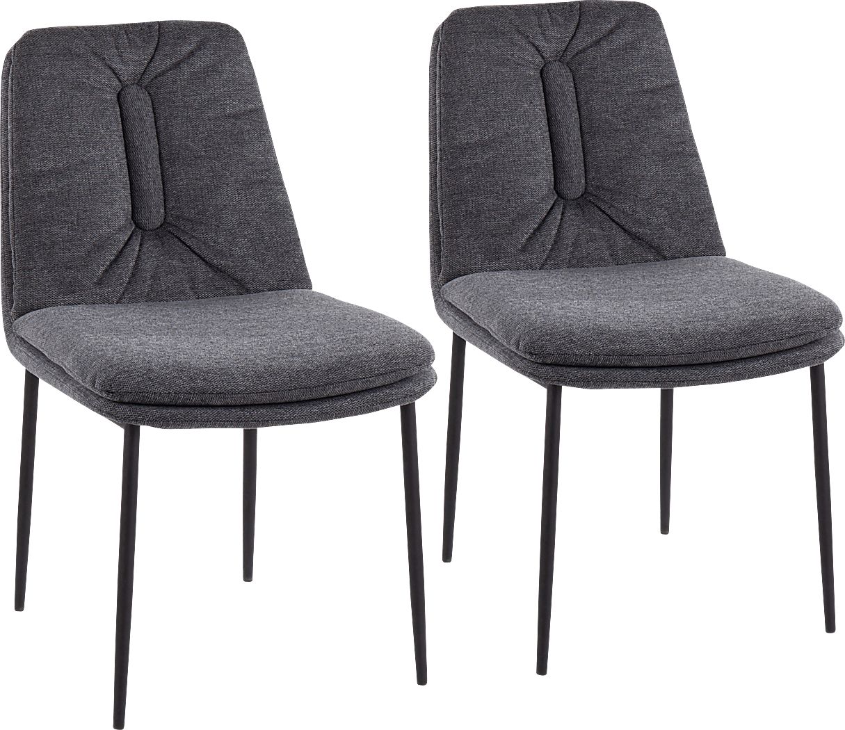 Kraemar Charcoal Side Chair, Set of 2