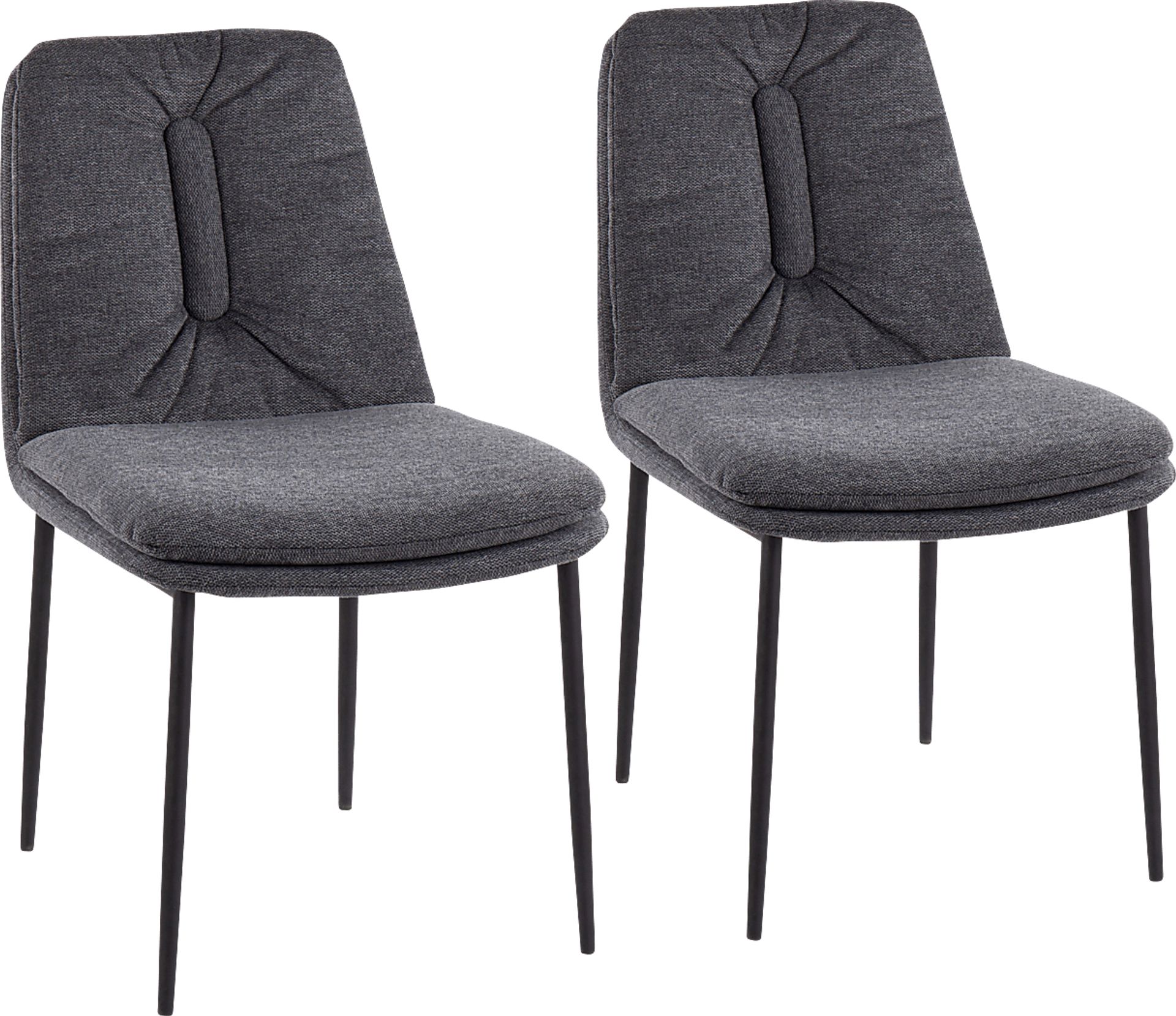 Kraemar Charcoal Side Chair, Set of 2 - Image 1