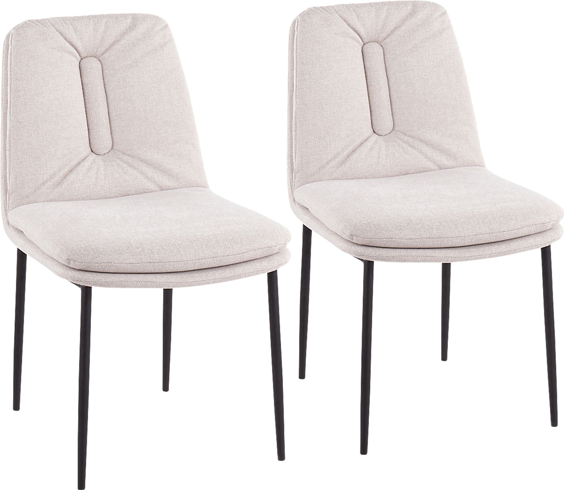 Kraemar Cream Side Chair, Set of 2 - Image 1