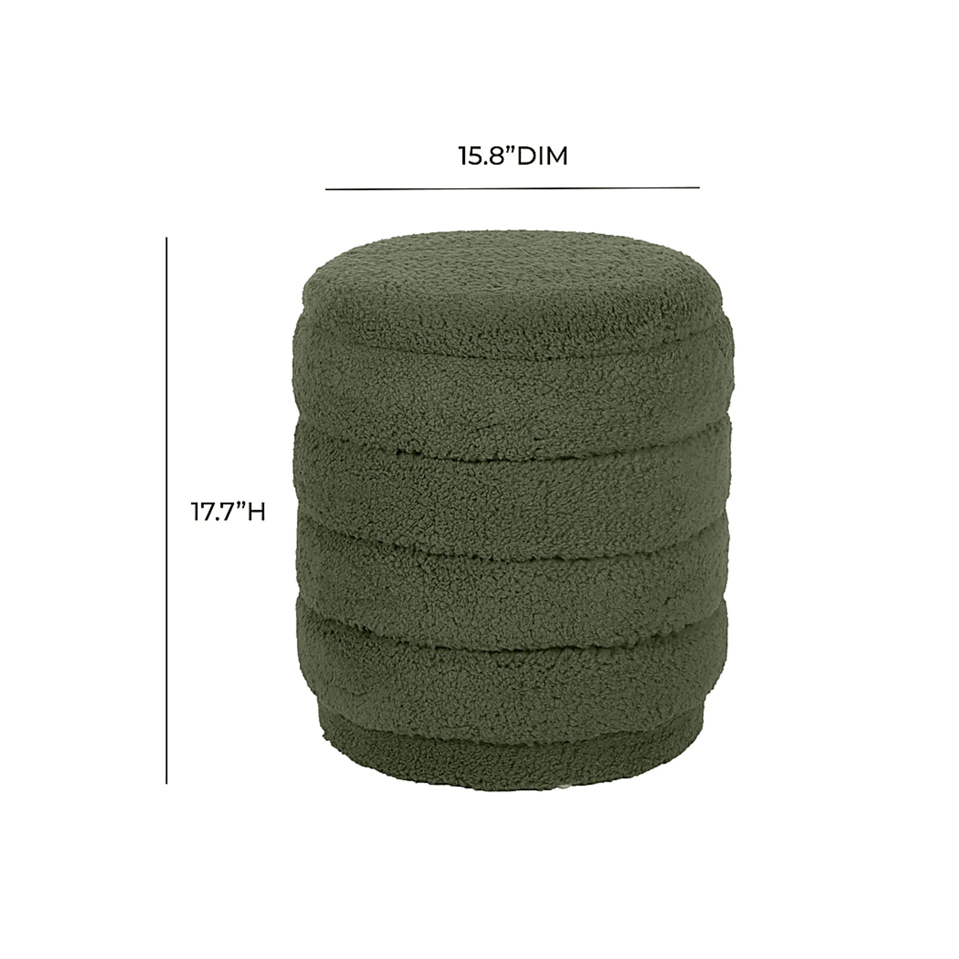 Kraftile I Green Storage Ottoman - Image 9