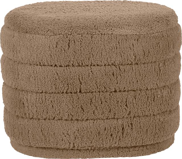 Kraftile II Brown Storage Ottoman - Thumbnail - Image 1