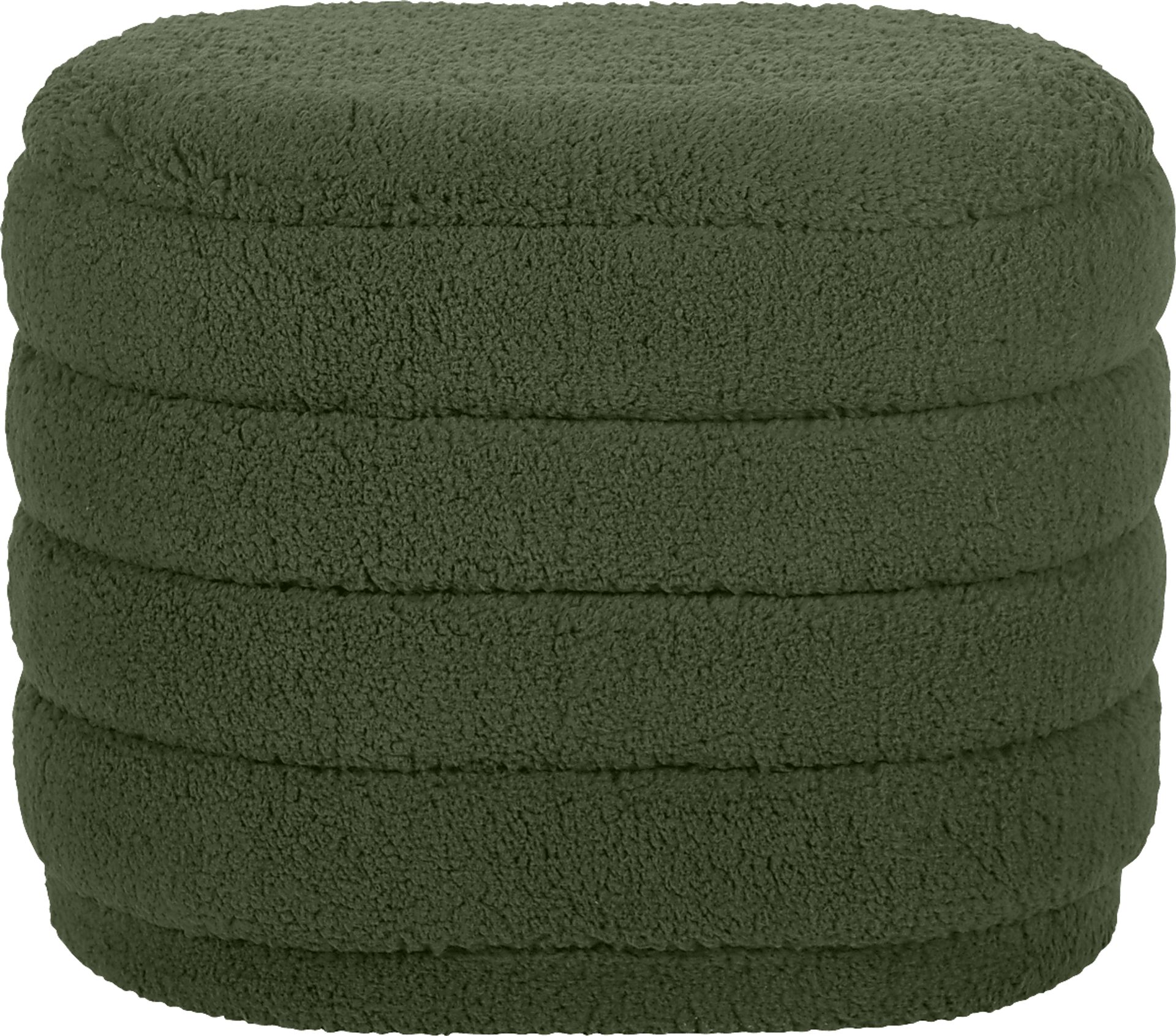 Kraftile II Green Storage Ottoman - Image 1