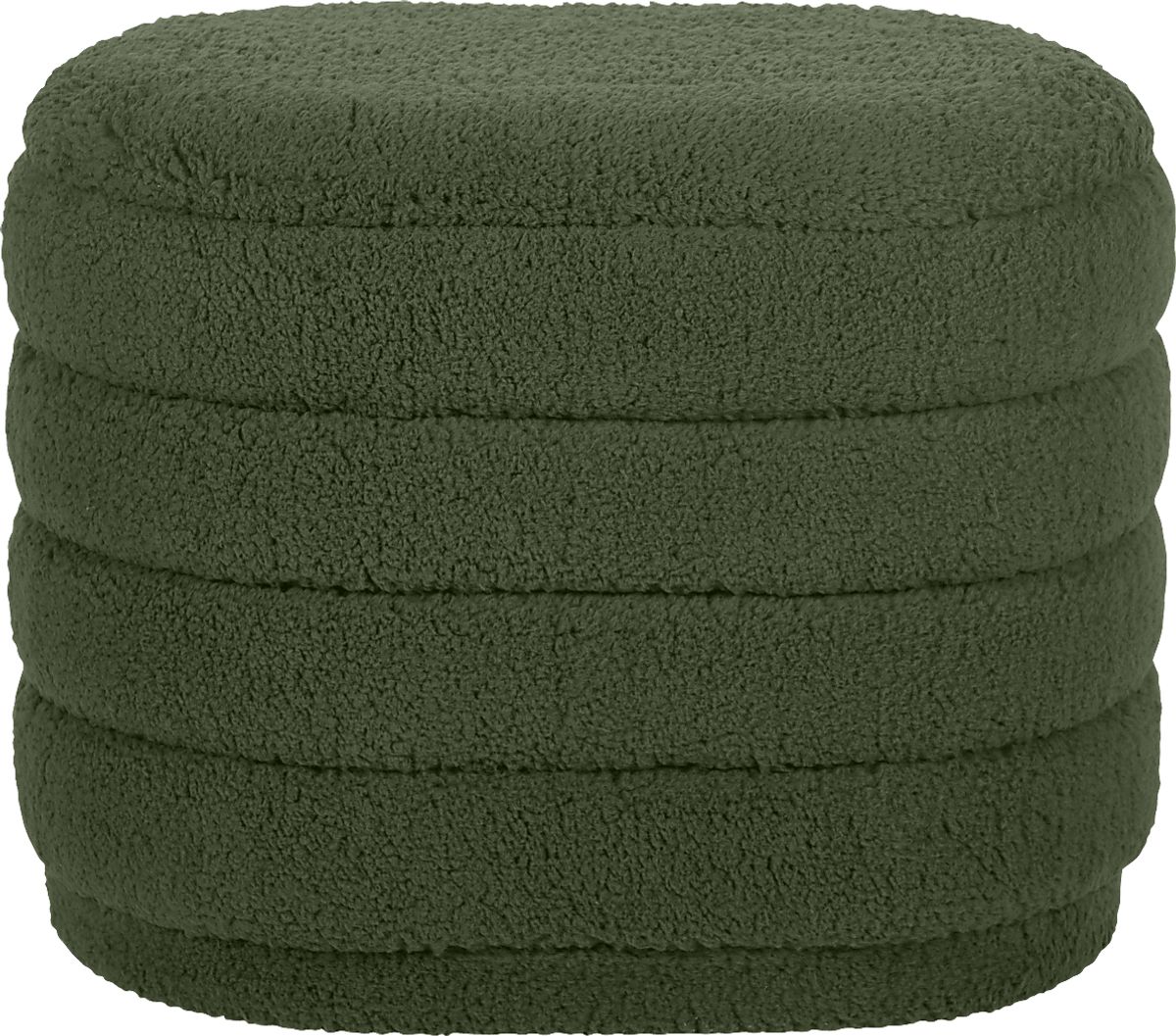 Kraftile II Green Polyester Fabric Storage Ottoman Rooms to Go