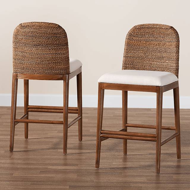 Krakue Brown Counter Stool, Set of 2 - Thumbnail - Image 8