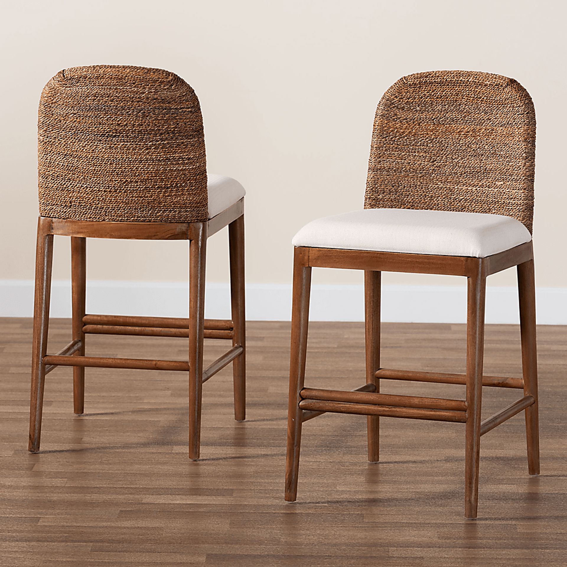 Krakue Brown Counter Stool, Set of 2 - Image 8