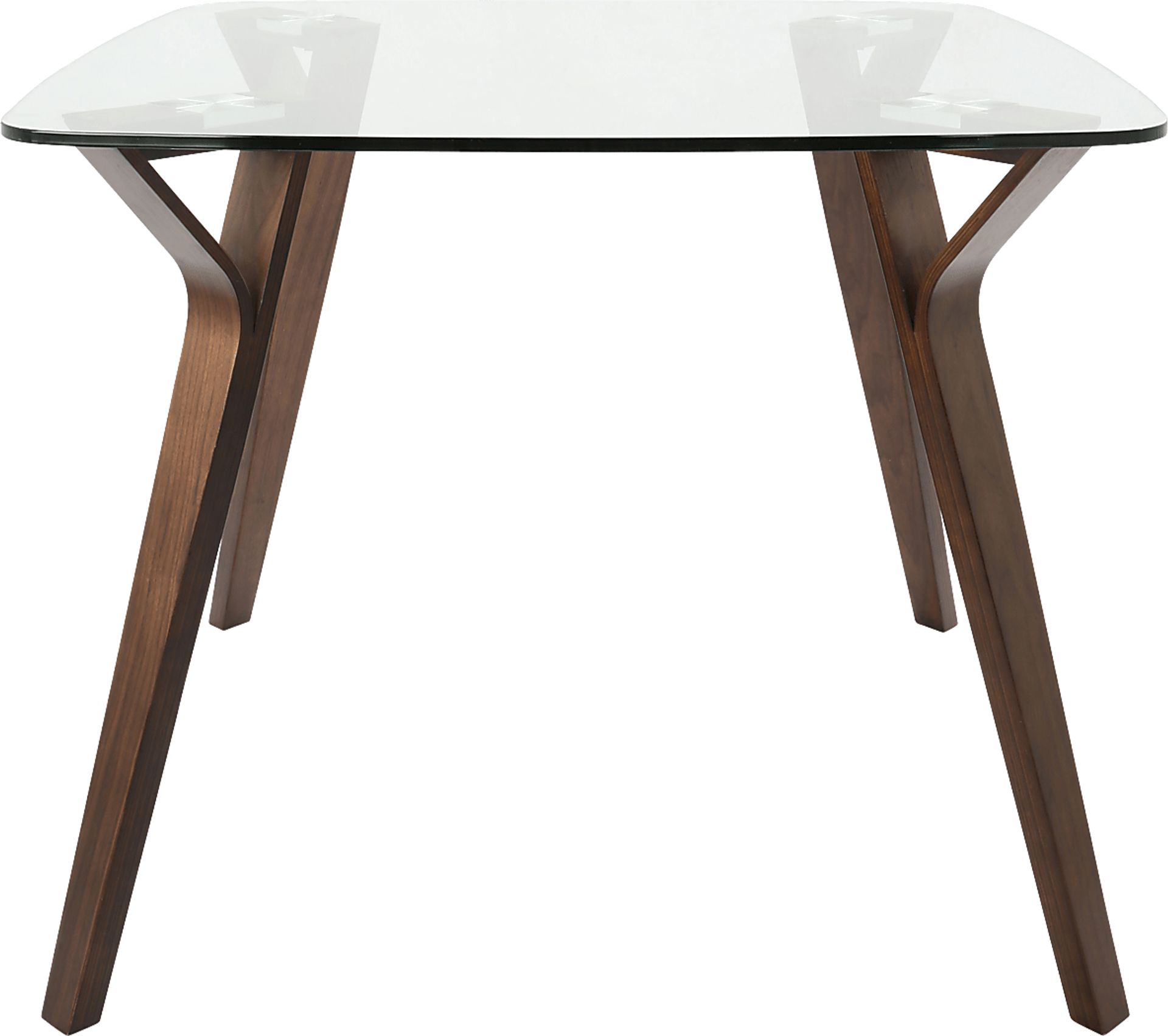 Krameria Walnut 3 Pc  Square Dining Set with Glass Top - Image 8