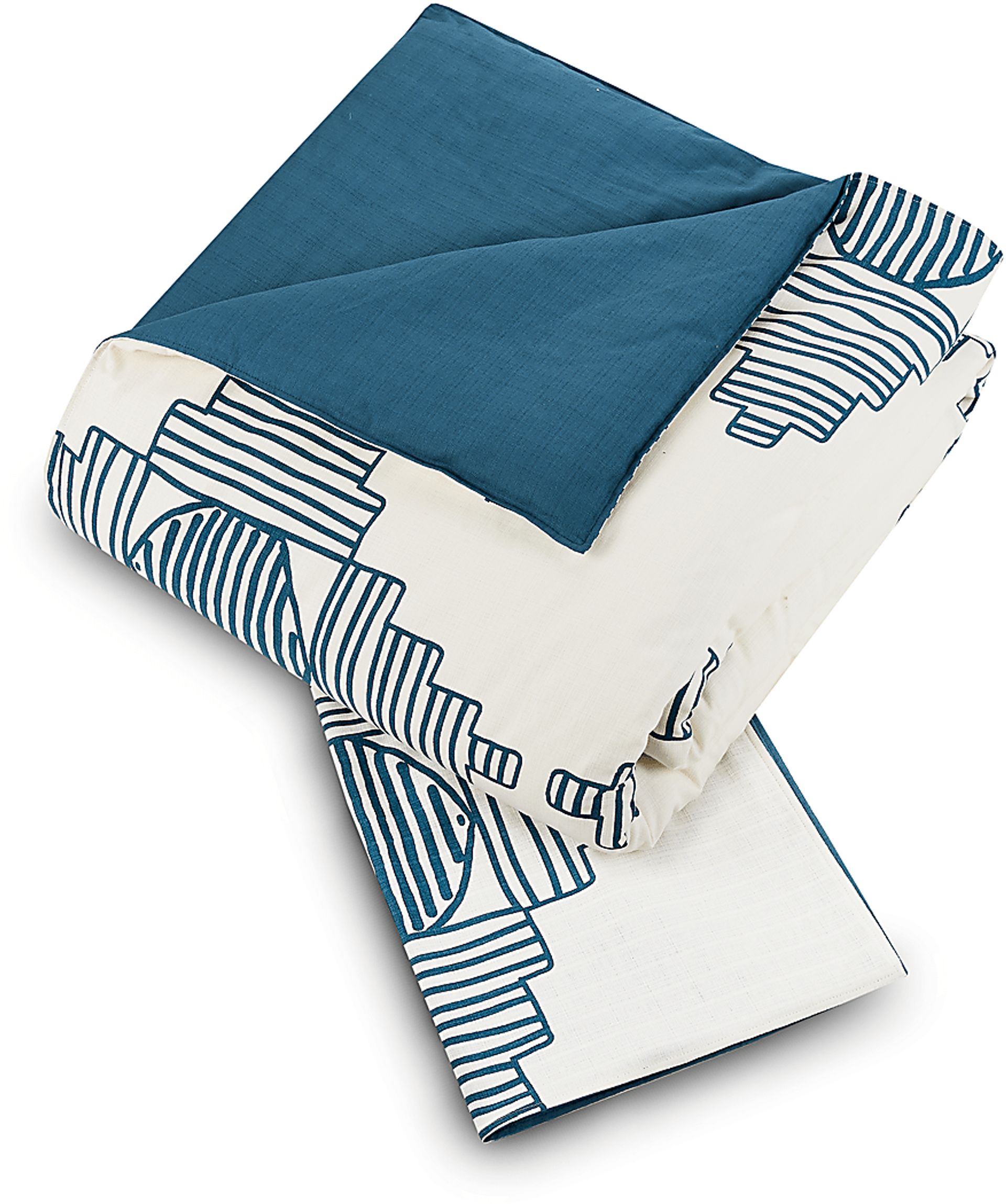 Jungalow by Justina III Blue Queen 3 Pc Duvet Set - Image 4