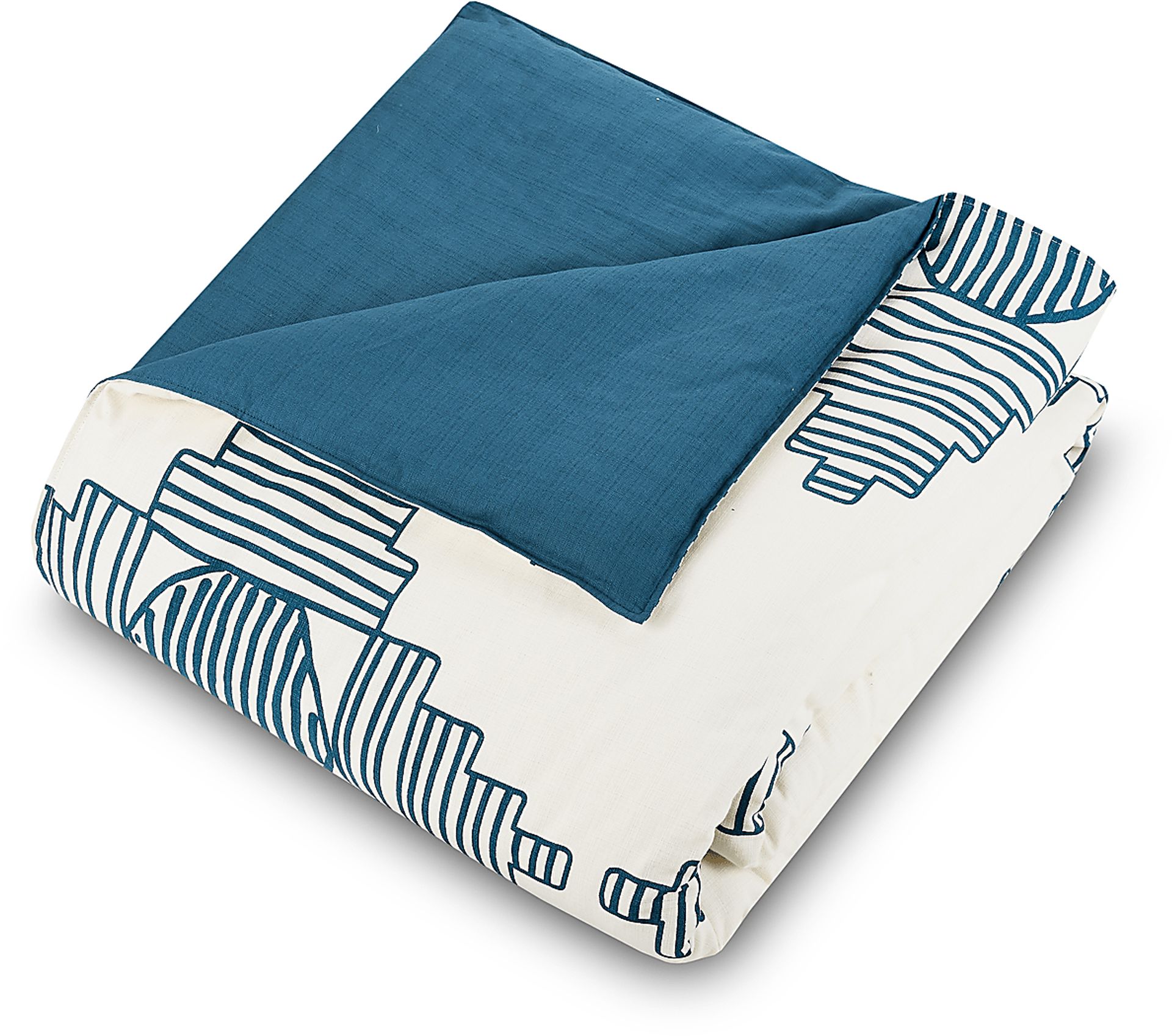 Jungalow by Justina III Blue Queen 3 Pc Duvet Set - Image 5