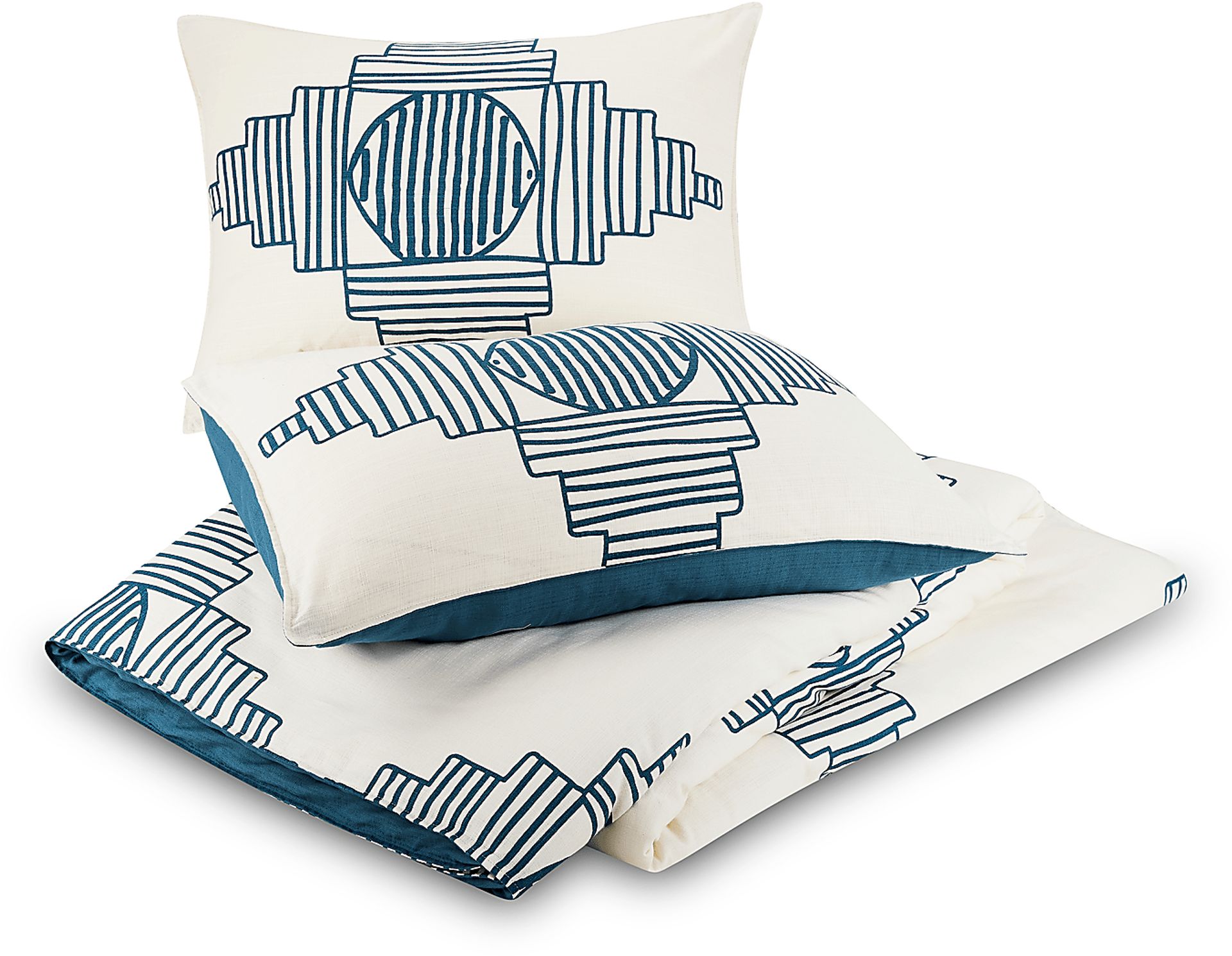 Jungalow by Justina III Blue Queen 3 Pc Duvet Set - Image 6