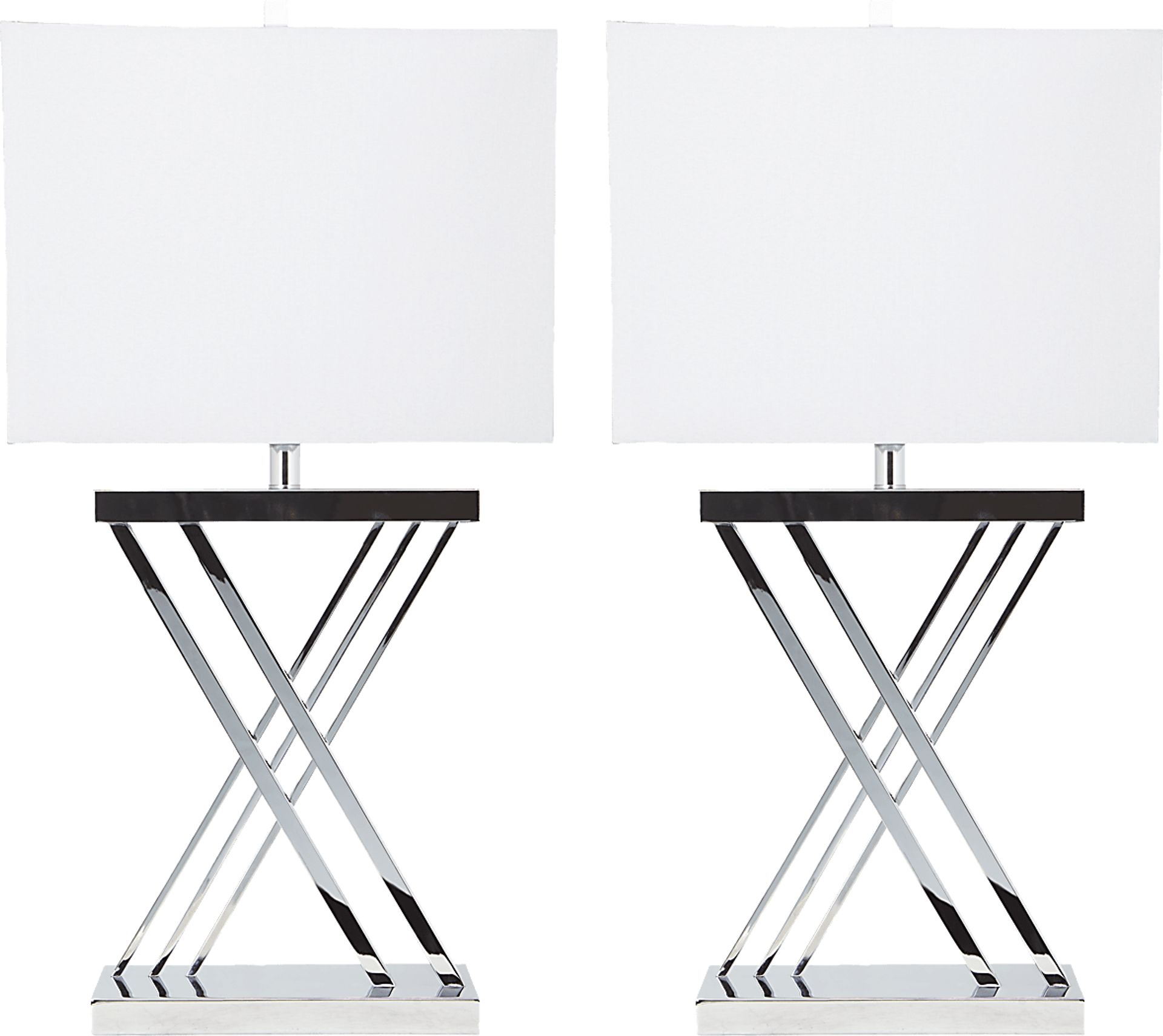 Kriftel Silver Table Lamps, Set of 2 - Image 1