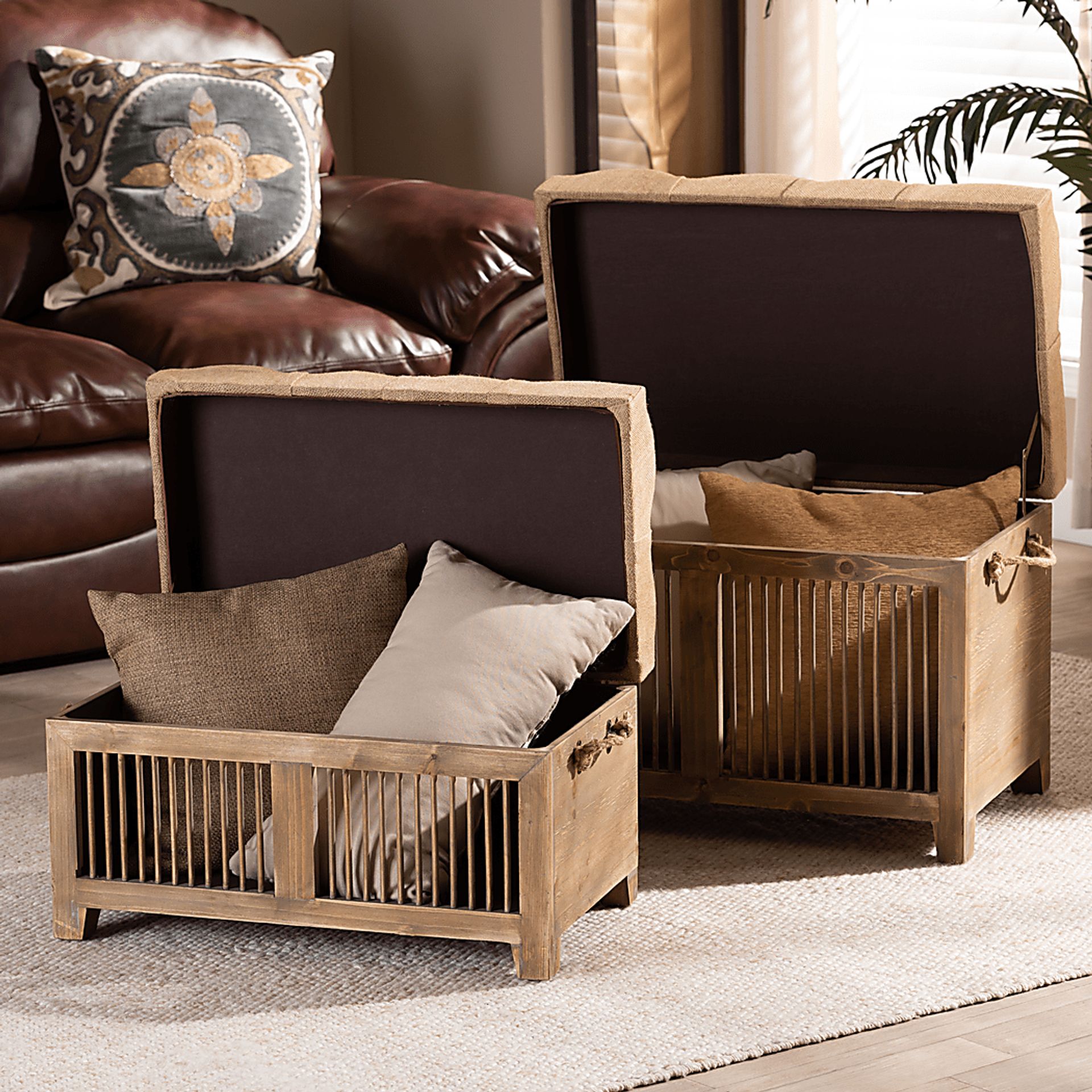 Kriscott Beige Ottoman, Set of 2 - Image 13