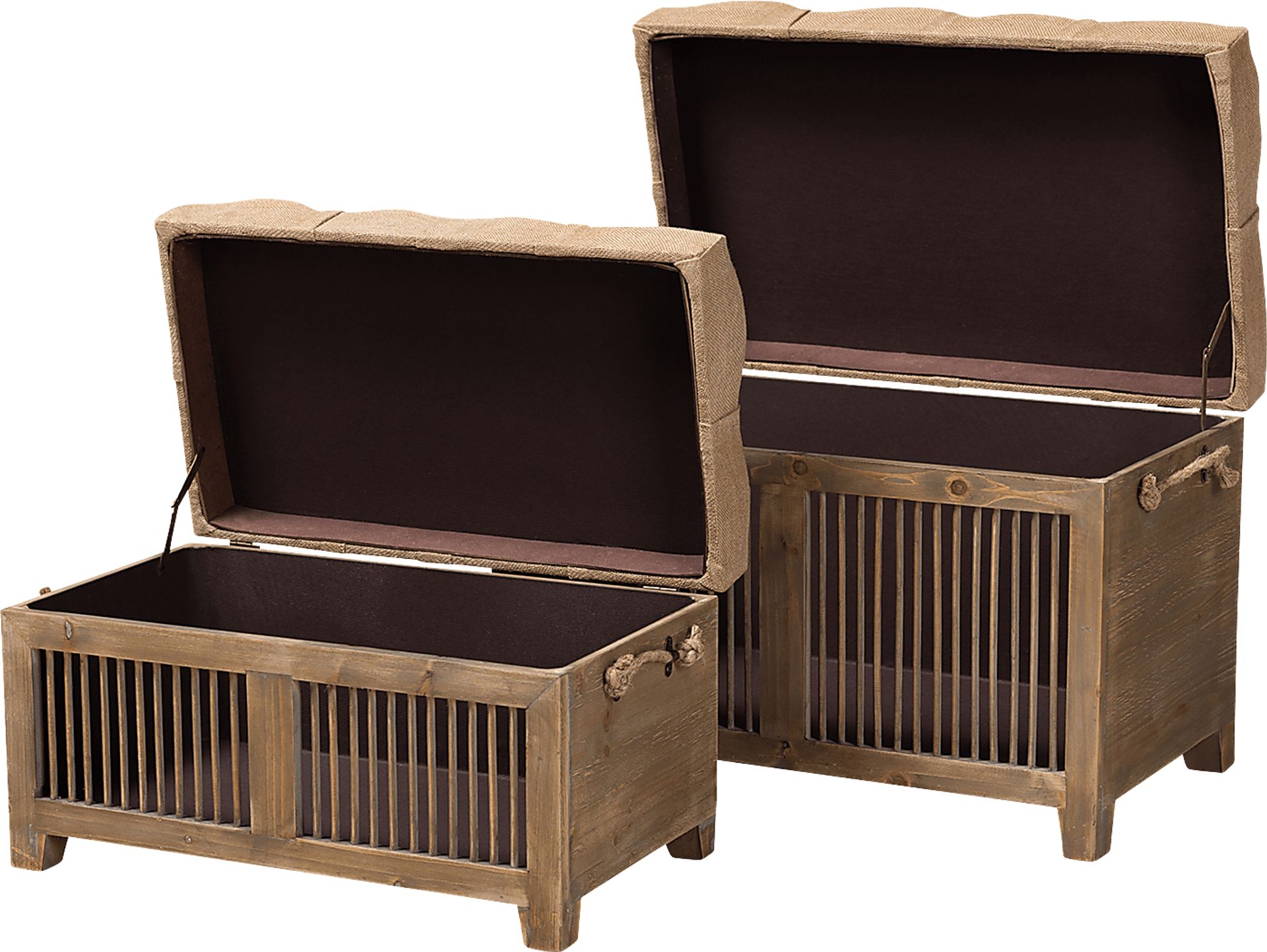 Kriscott Beige Ottoman, Set of 2 - Image 2