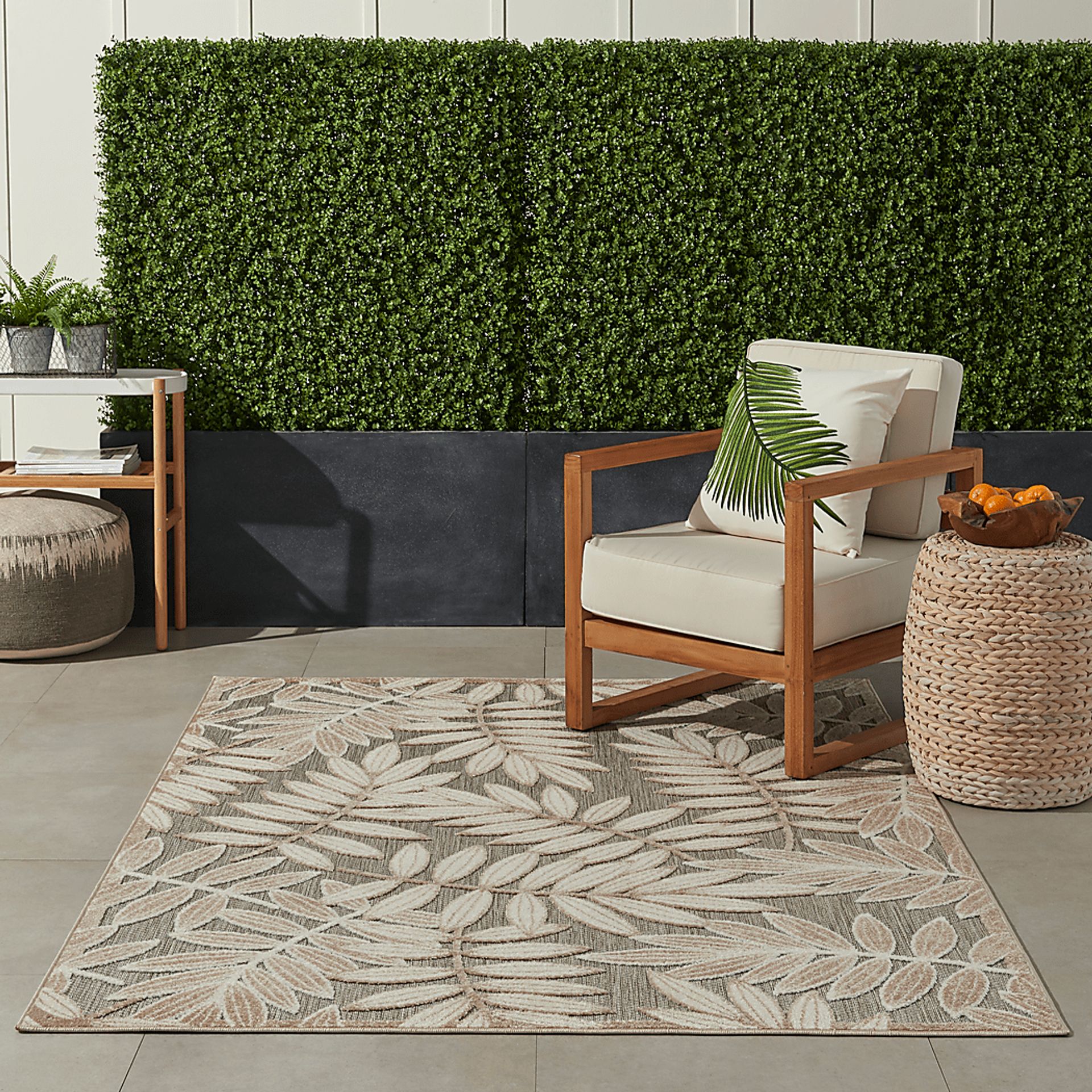 Krisiel Cream 8' x 11' Indoor/Outdoor Rug - Image 5