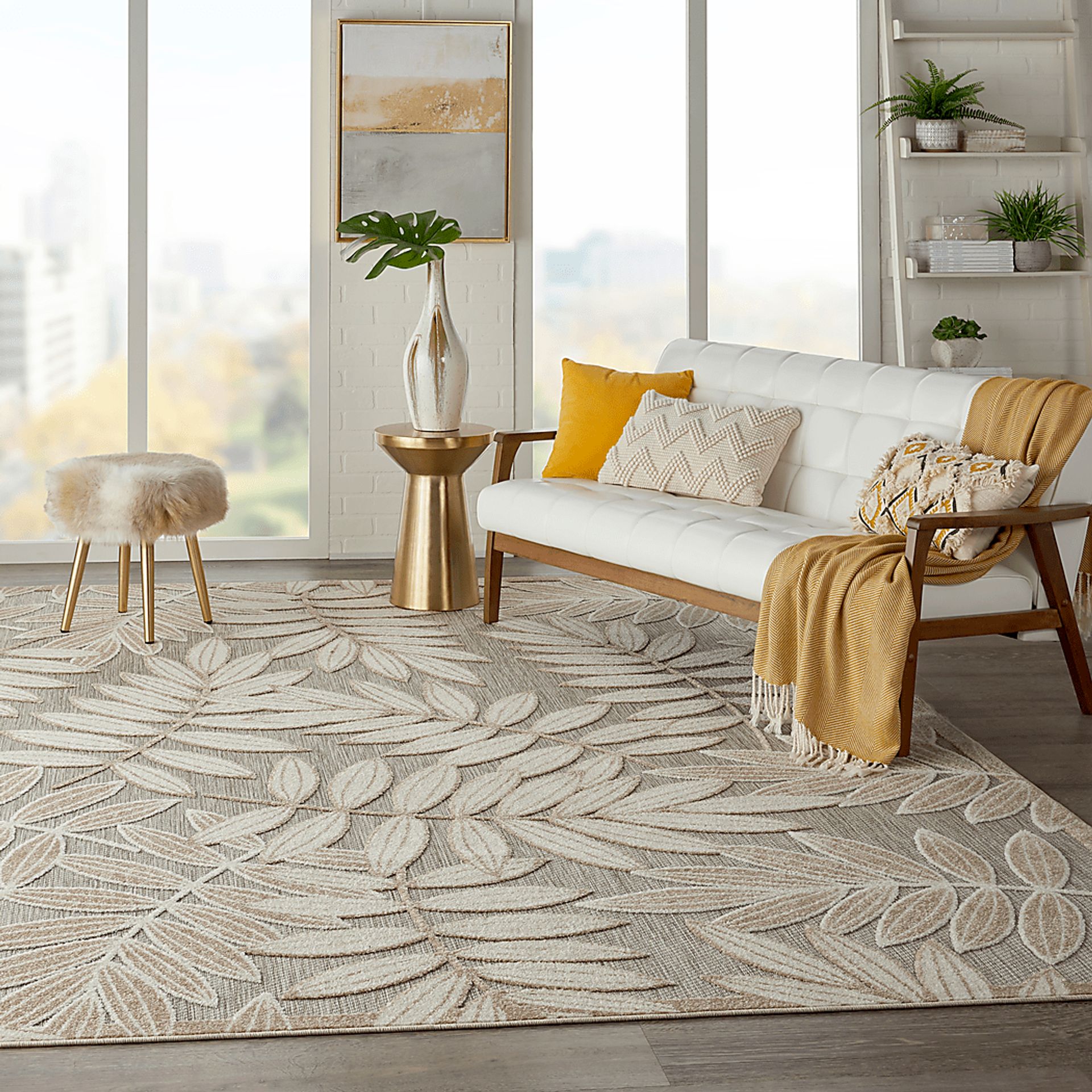 Krisiel Cream 8' x 11' Indoor/Outdoor Rug - Image 10