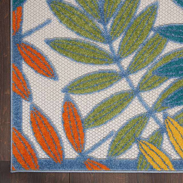 Krisiel Ivory/Multi 5'3 x 7'5 Indoor/Outdoor Rug - Thumbnail - Image 6