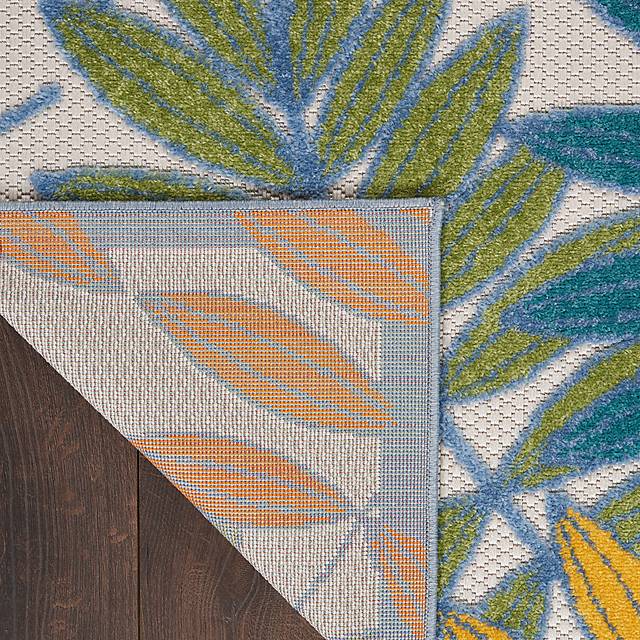 Krisiel Ivory/Multi 5'3 x 7'5 Indoor/Outdoor Rug - Thumbnail - Image 7