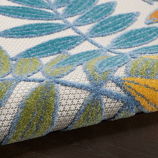 Krisiel Ivory/Multi 5'3 x 7'5 Indoor/Outdoor Rug - Thumbnail - Image 9