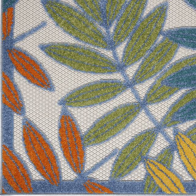 Krisiel Ivory/Multi 5'3 x 7'5 Indoor/Outdoor Rug - Thumbnail - Image 10