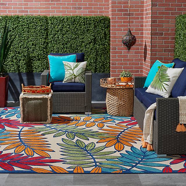 Krisiel Multi 5' x 8' Indoor/Outdoor Rug - Thumbnail - Image 7