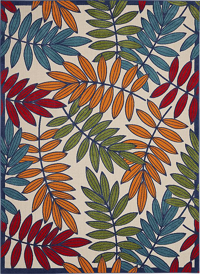 Krisiel Multi 5' x 8' Indoor/Outdoor Rug - Thumbnail - Image 1