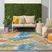 Krisiel Ivory/Multi 7'10 x 10'6 Indoor/Outdoor Rug