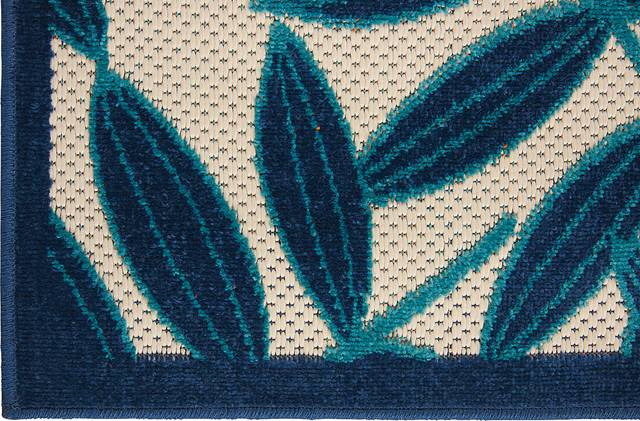 Krisiel Navy 8' x 11' Indoor/Outdoor Rug - Thumbnail - Image 2