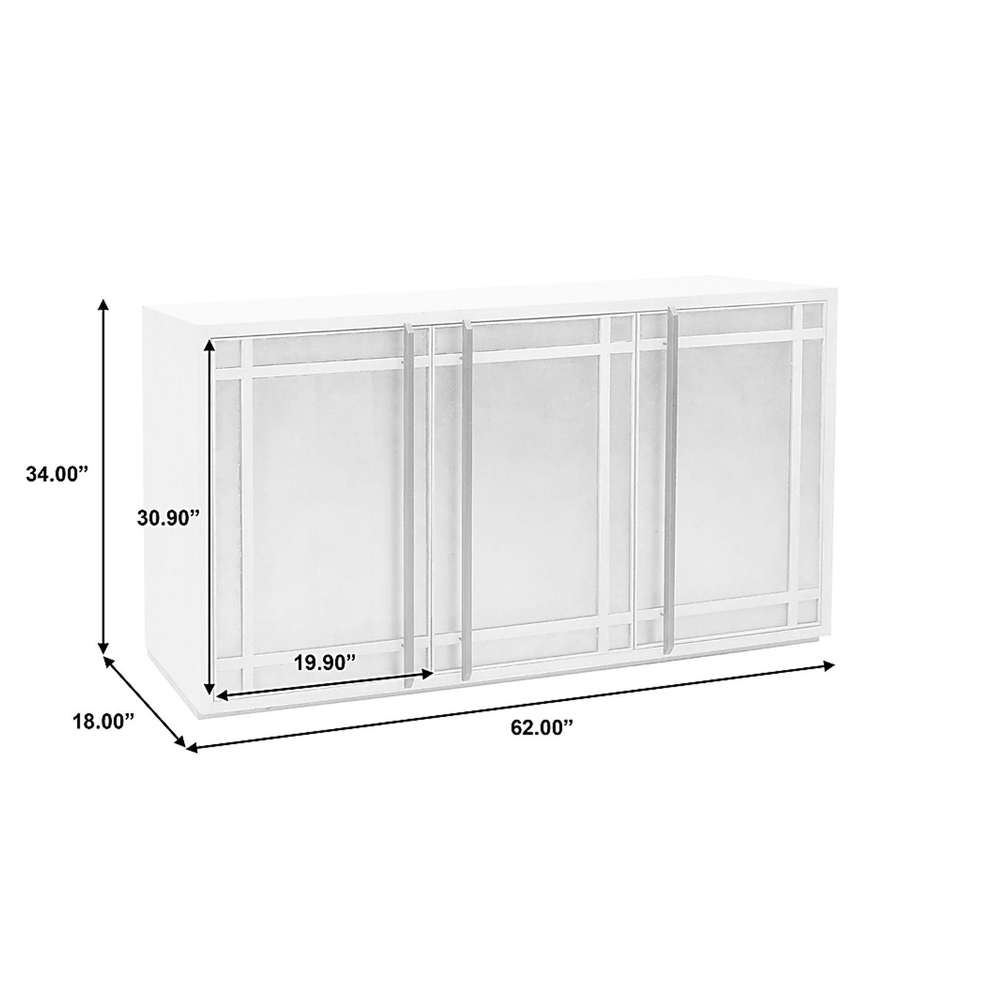 Krisma Gray Credenza - Image 9
