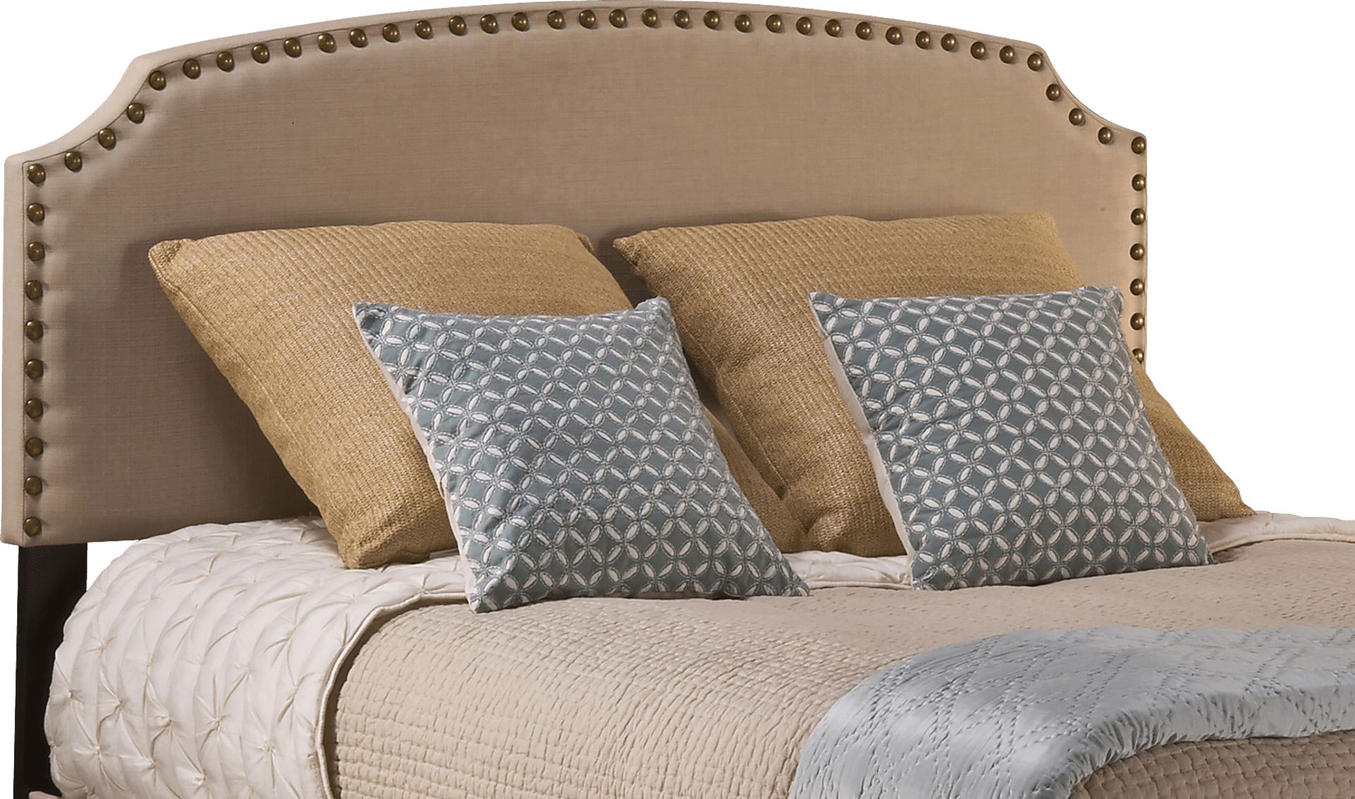 Krisron Cream Full Upholstered Headboard - Image 1