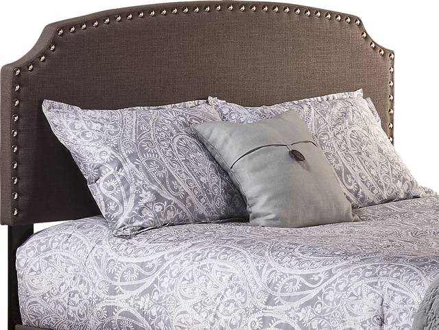 Krisron Dark Gray Full Upholstered Headboard - Thumbnail - Image 1