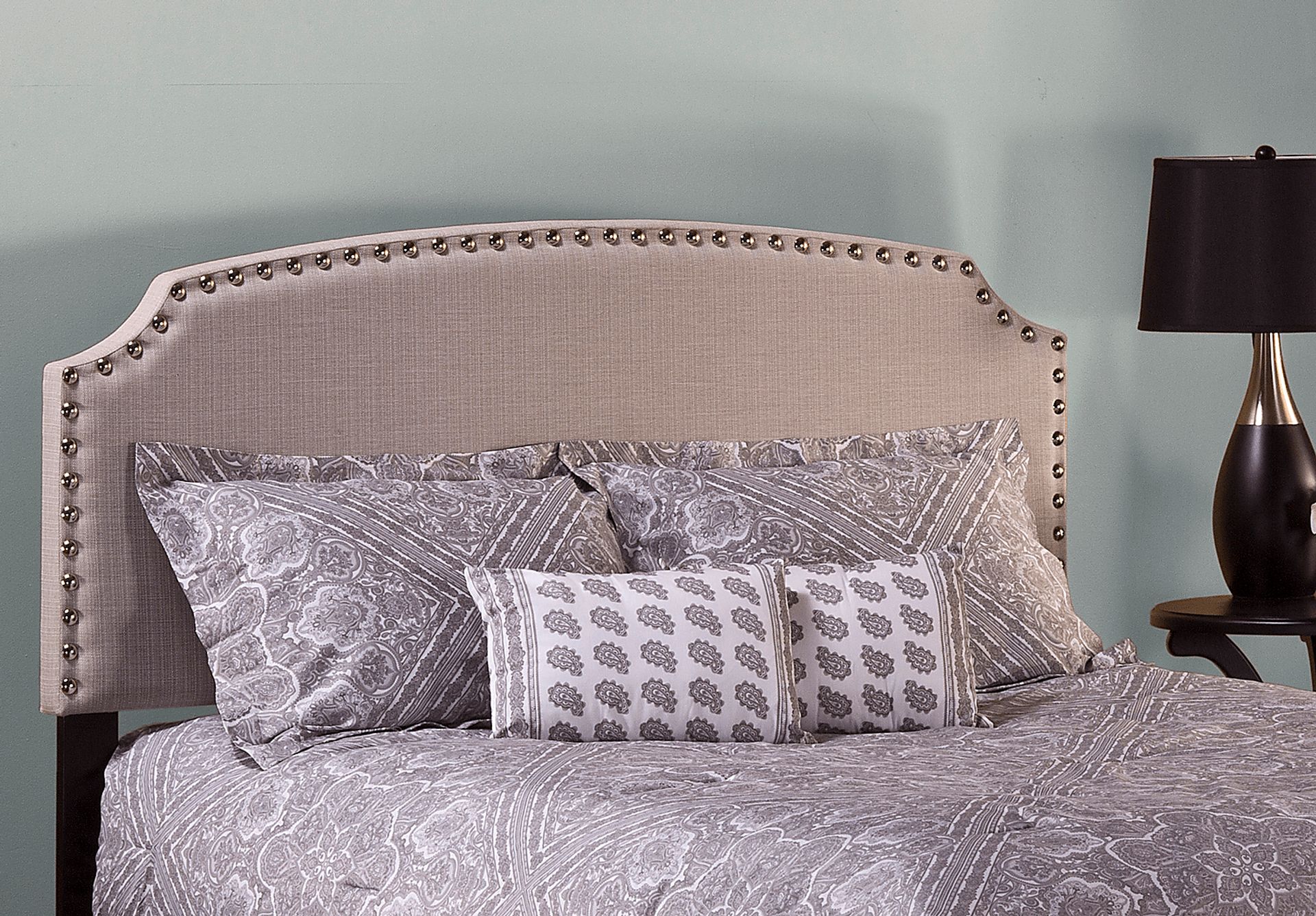 Krisron Gray Twin Upholstered Headboard - Image 2