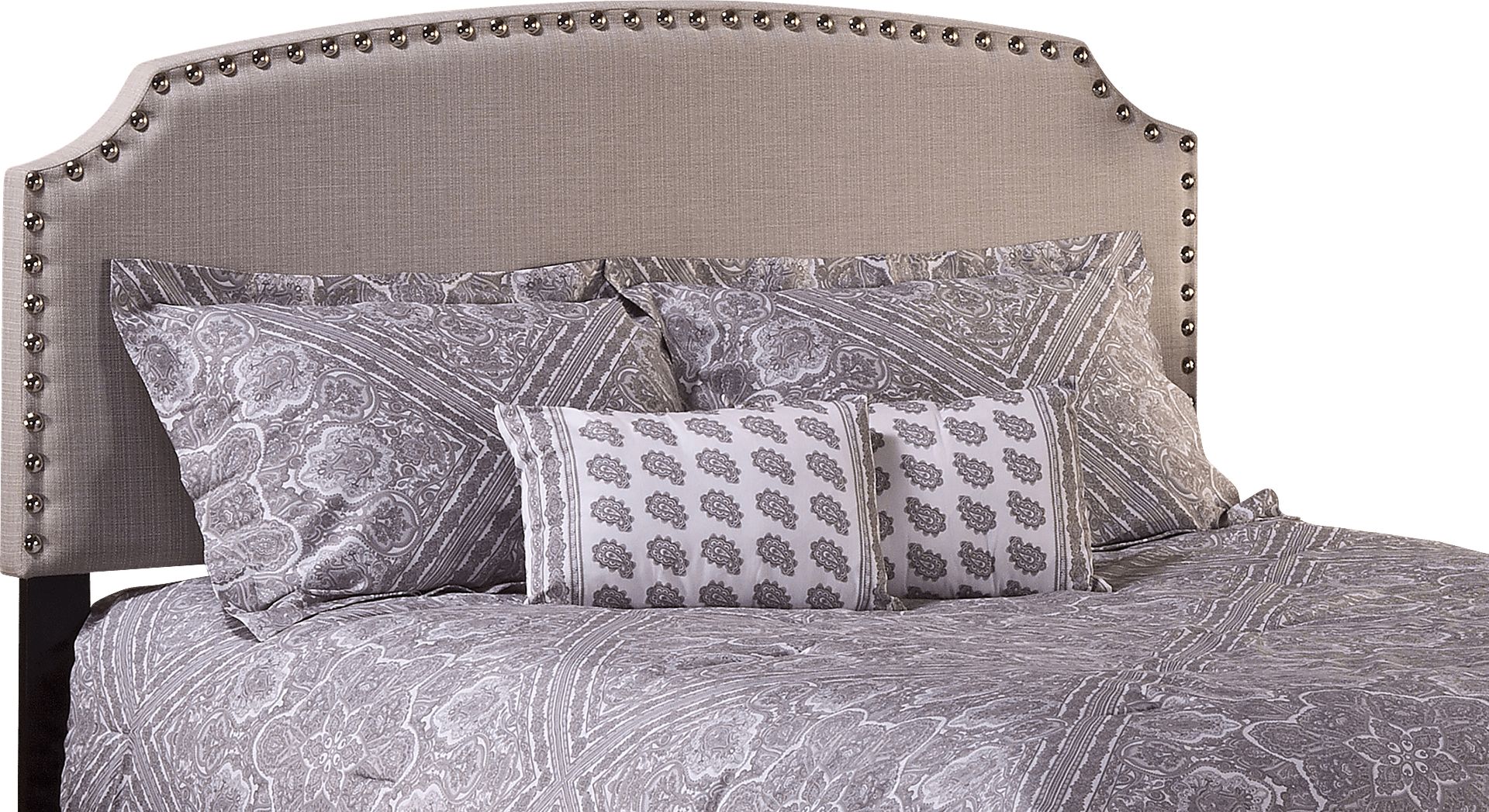 Krisron Gray Twin Upholstered Headboard - Image 1