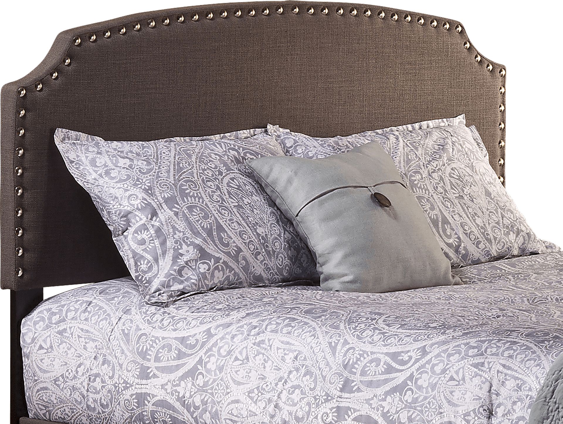 Krisron Dark Gray Twin Upholstered Headboard - Image 1
