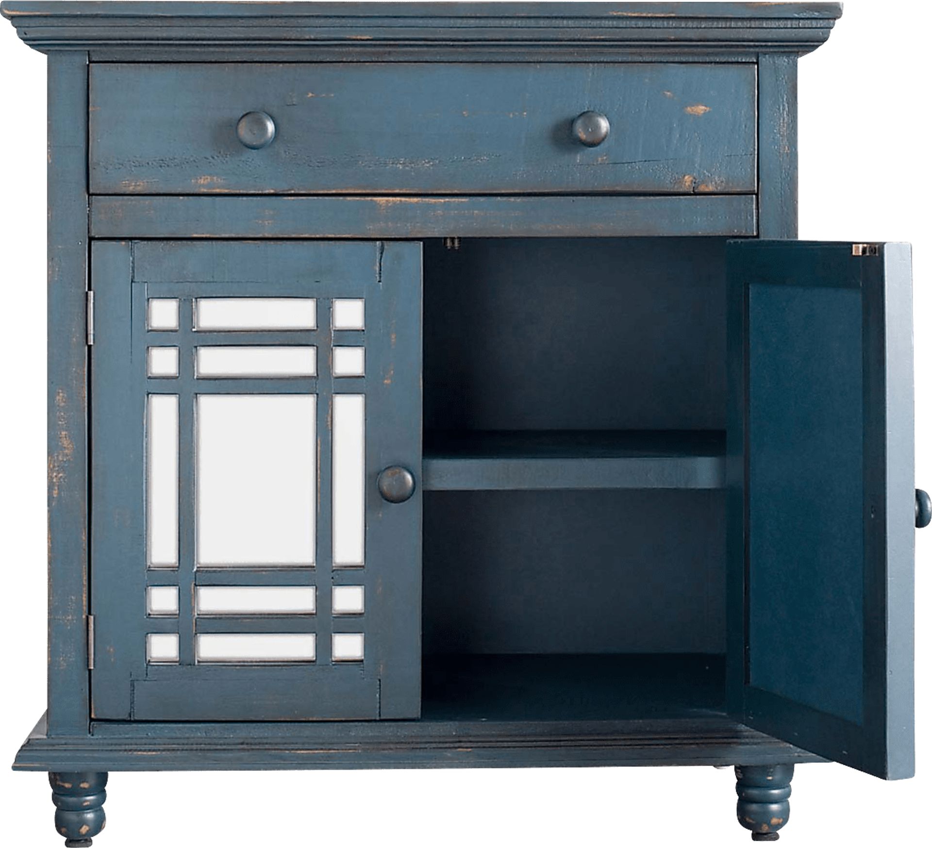 Kristansand Blue Accent Cabinet - Image 2