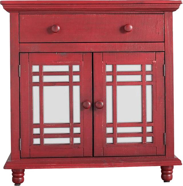 Kristansand Red Accent Cabinet - Thumbnail - Image 3