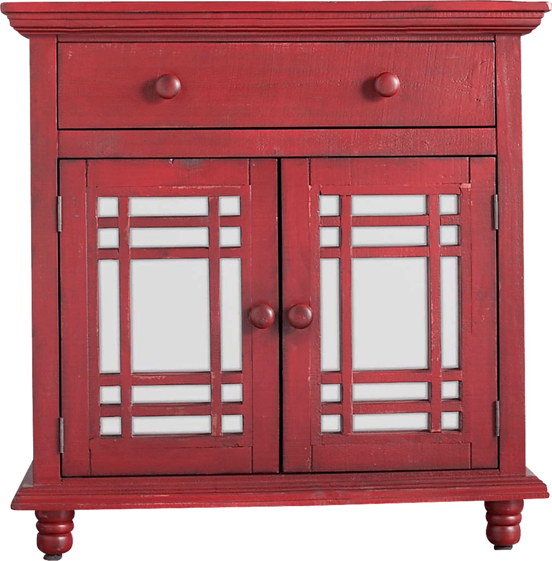 Kristansand Red Accent Cabinet - Image 3