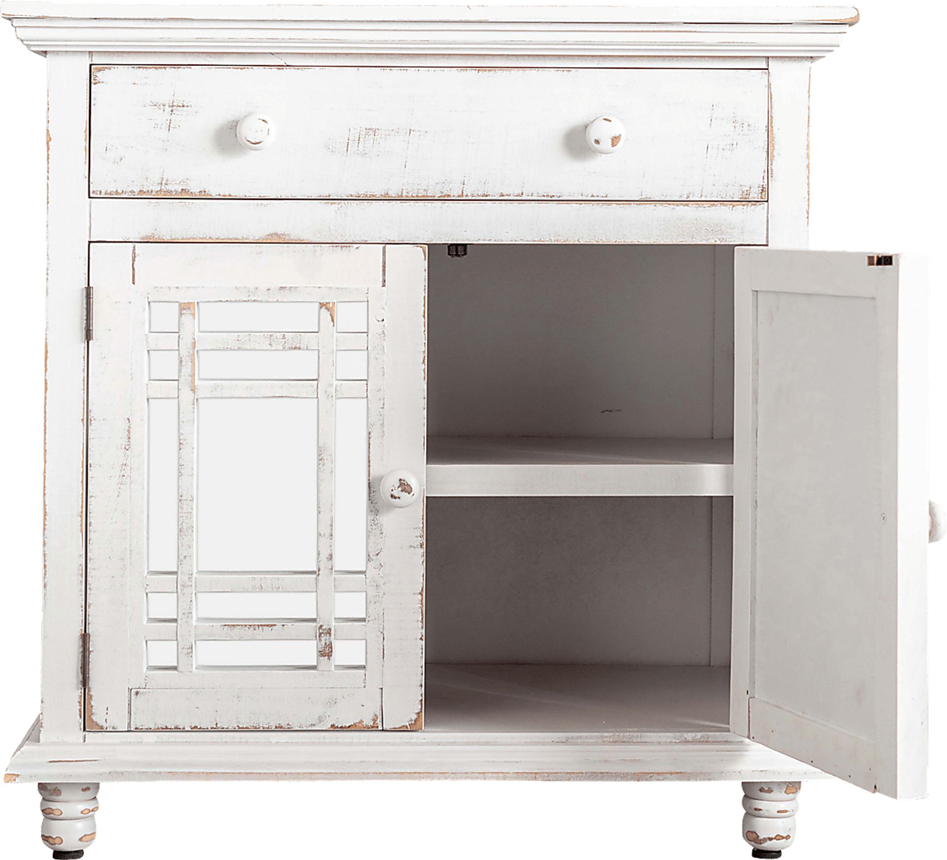 Kristansand White Accent Cabinet - Image 3